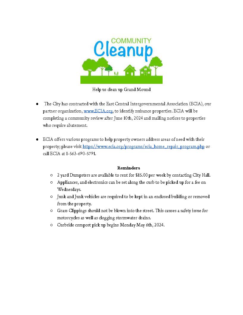 City of Grand Mound, Iowa